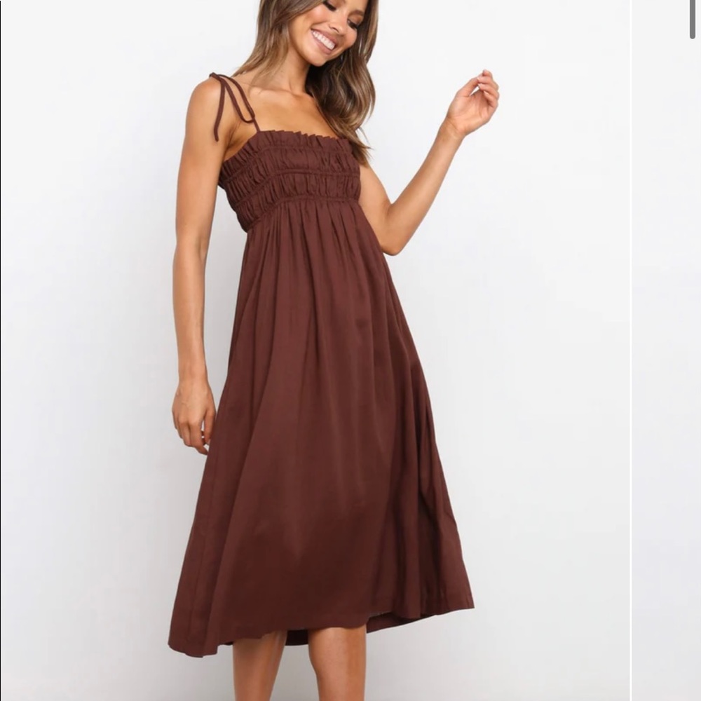 Petal and pup brown dress!